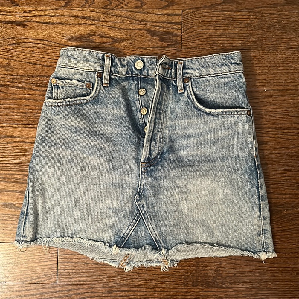 AGOLDE jean mini skirt